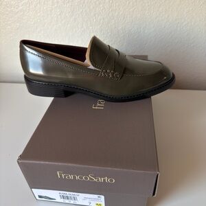 Franco Sarto Men's Olive Slip-On Loafers